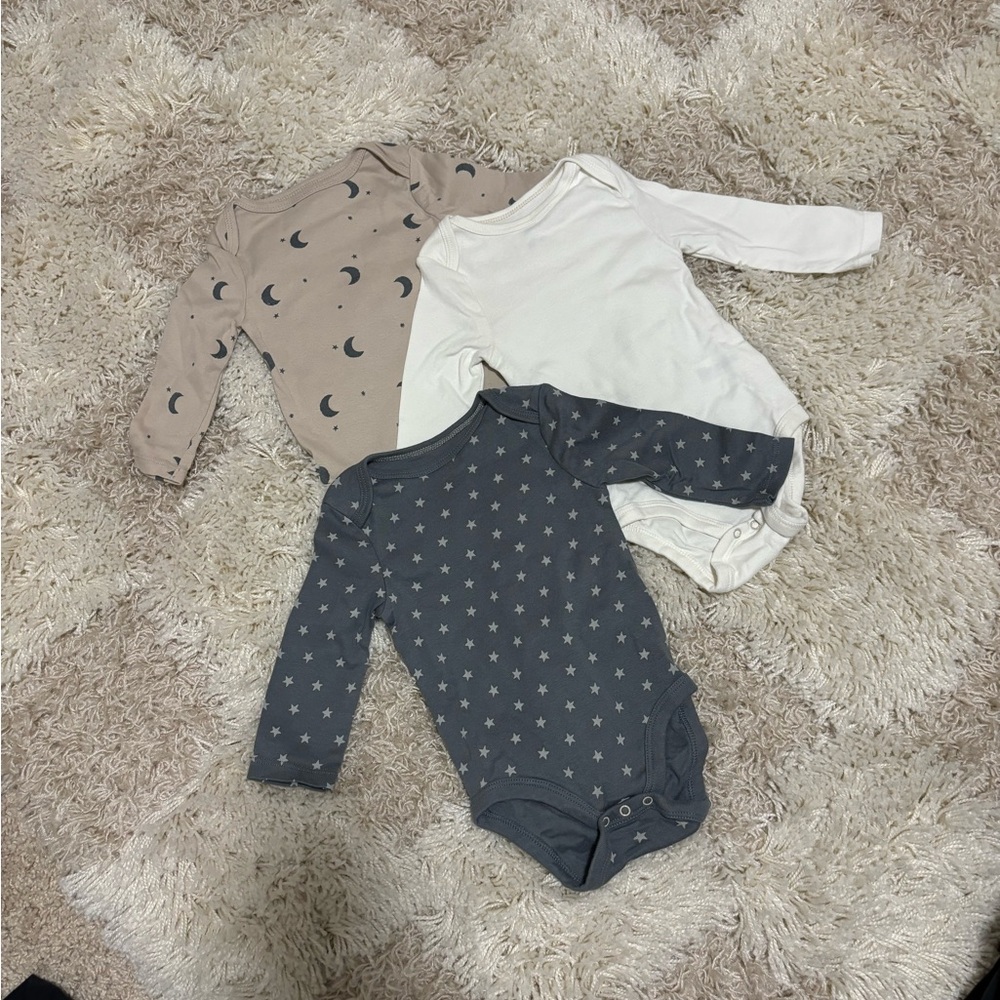 Cloud Island Long Sleeve Onesies